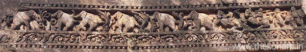 Stone carving on Chhayadevi temple wall Stone carving on Chhayadevi temple wall