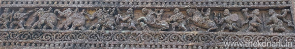 Stone carving on Chhayadevi temple wall Stone carving on Chhayadevi temple wall