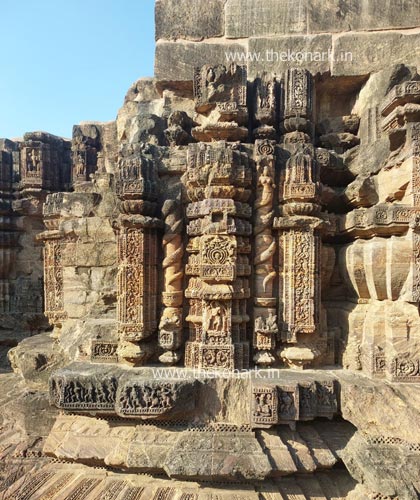 Outer wall of Chhayadevi Temple Outer wall of Chhayadevi Temple