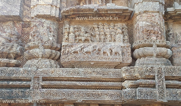 View of face of the platform of Jagamohana